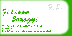 filippa somogyi business card